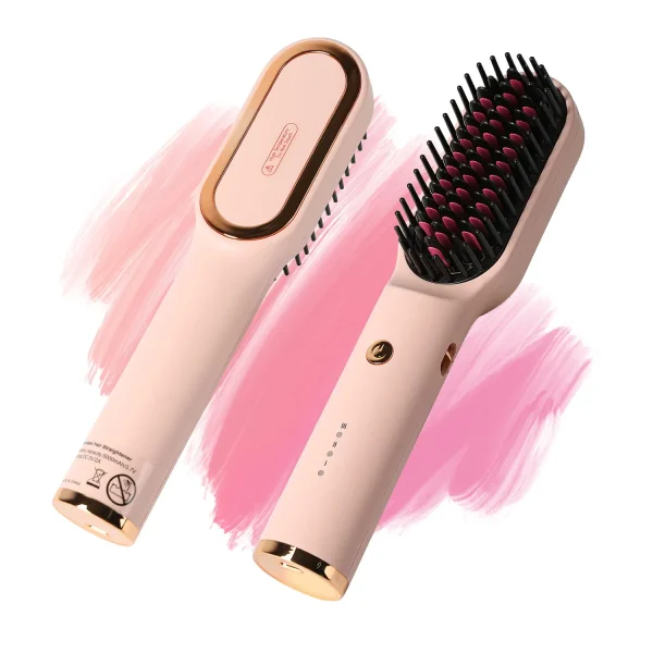 KIPOZI - Pro Blow-Dryer Brush, Straightener, Curler, 3 in 1